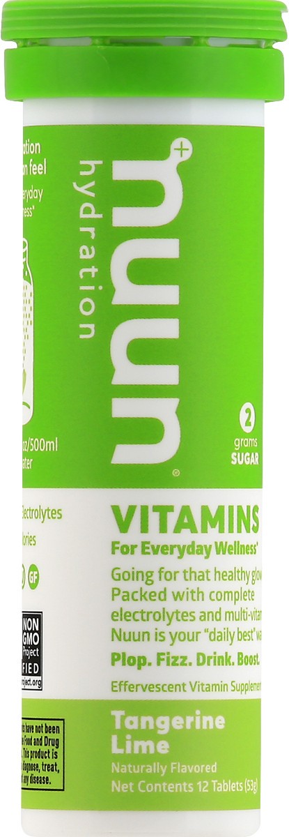 slide 11 of 12, Nuun Hydration Tablets Tangerine Lime Vitamins 12 ea, 12 ct