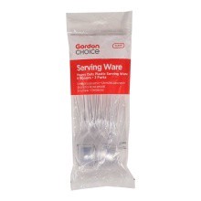 slide 1 of 1, GFS Clear Plastic Servingware, 9 ct