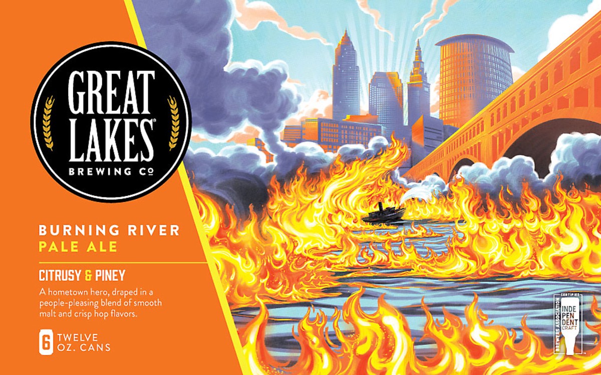 slide 3 of 5, Great Lakes Brewing Co. Beer, Pale Ale, Burning River, 6 Pack, 6 ct