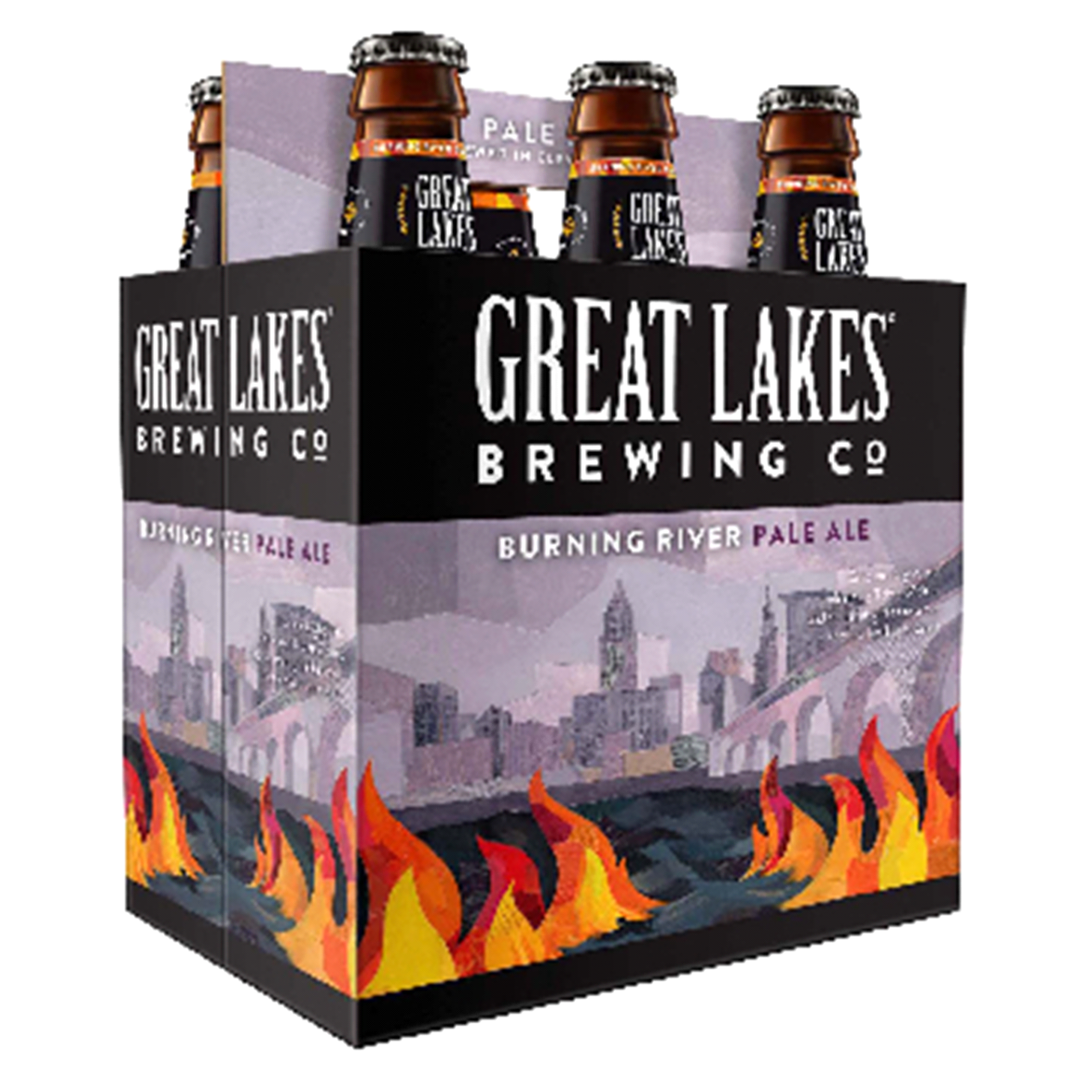 slide 1 of 5, Great Lakes Brewing Co. Beer, Pale Ale, Burning River, 6 Pack, 6 ct