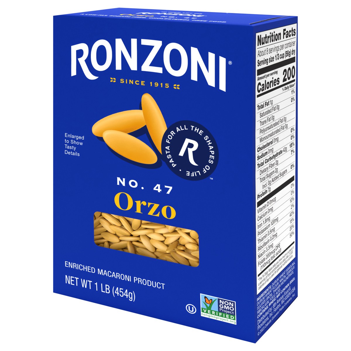 slide 3 of 9, Ronzoni Orzo, 16 oz