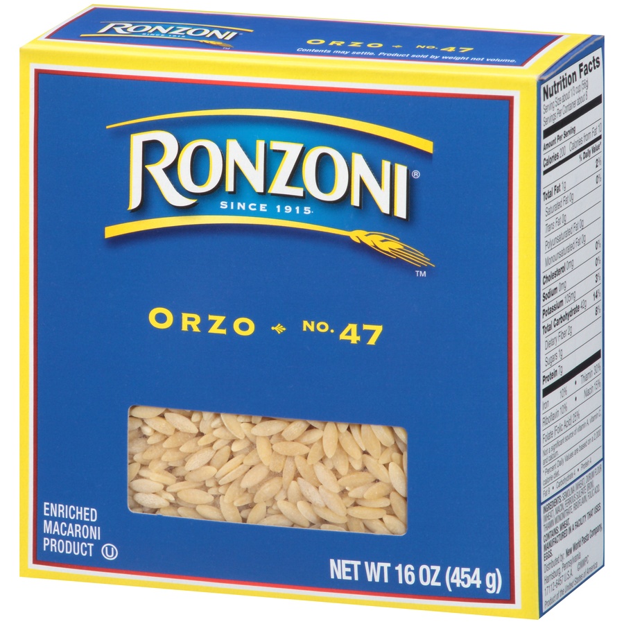 slide 3 of 8, Ronzoni Orzo, 16 oz
