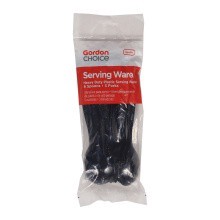 slide 1 of 1, GFS Black Plastic Servingware, 9 ct
