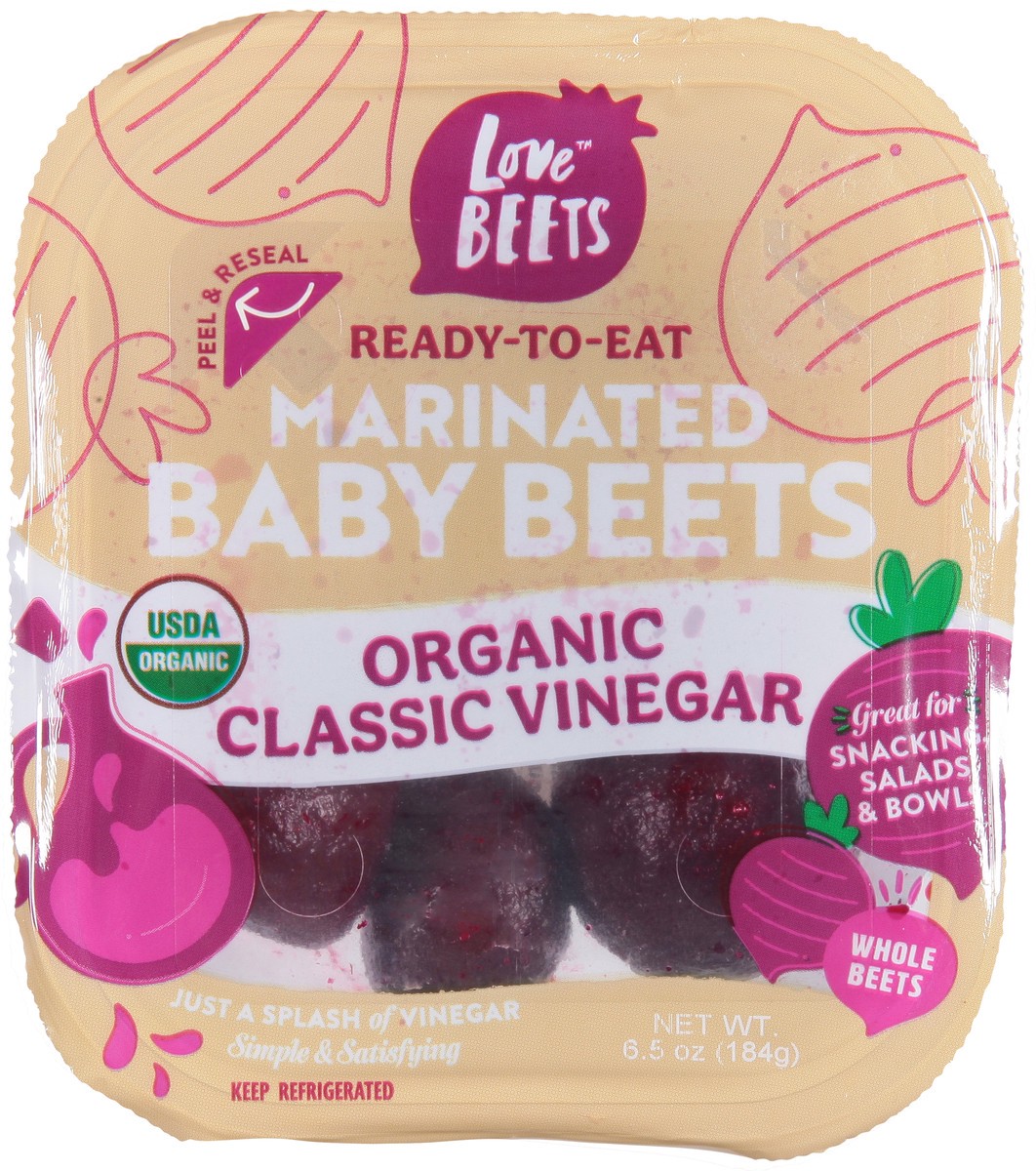 slide 2 of 9, Love Beets Organic Mild Vinegar Beets 6.5oz Pack, 6.5 oz