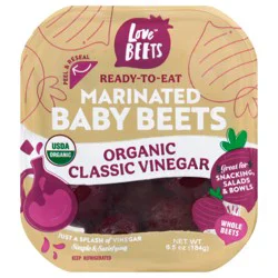 Love Beets Organic Classic Vinegar Baby Beets, Marinated
