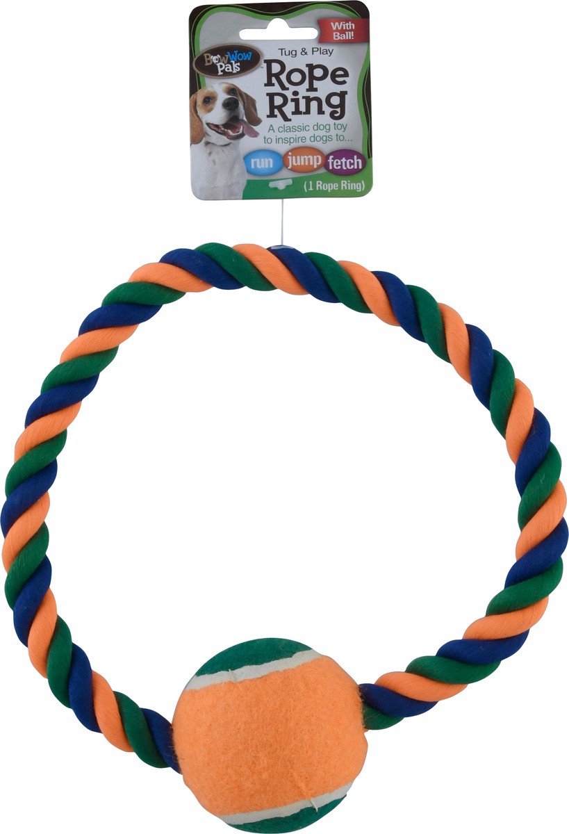 slide 9 of 9, BowWow Pals Tug & Play Rope Ring 1 ea, 1 ct