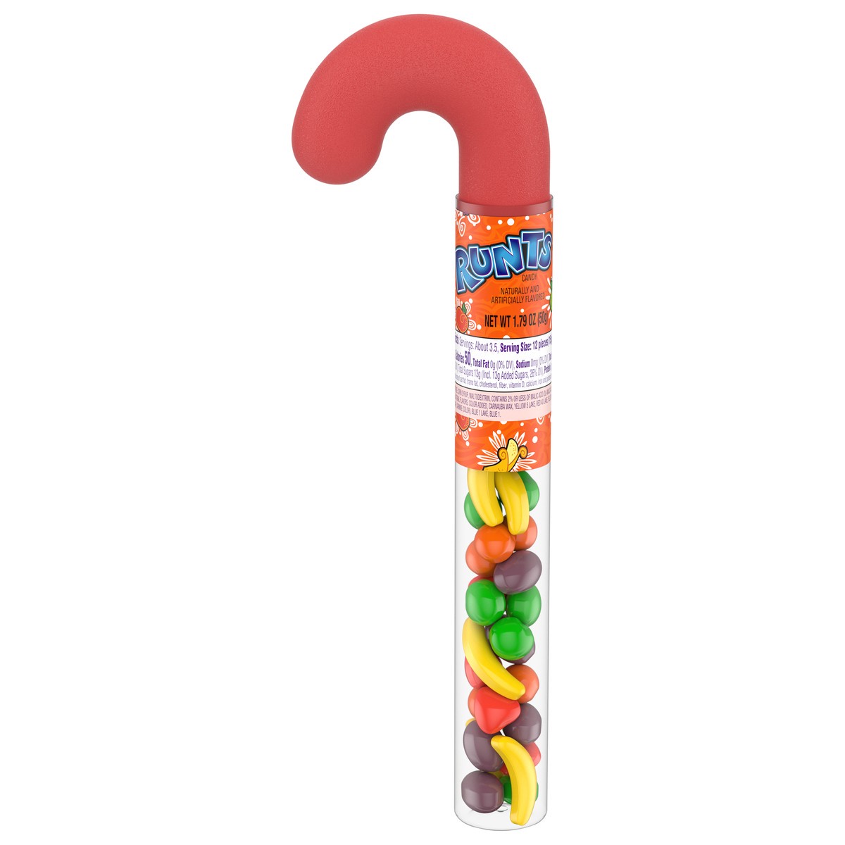 slide 12 of 15, Runts 08312 159255 Holiday Plastic Cane 1.79 oz, 1.79 oz