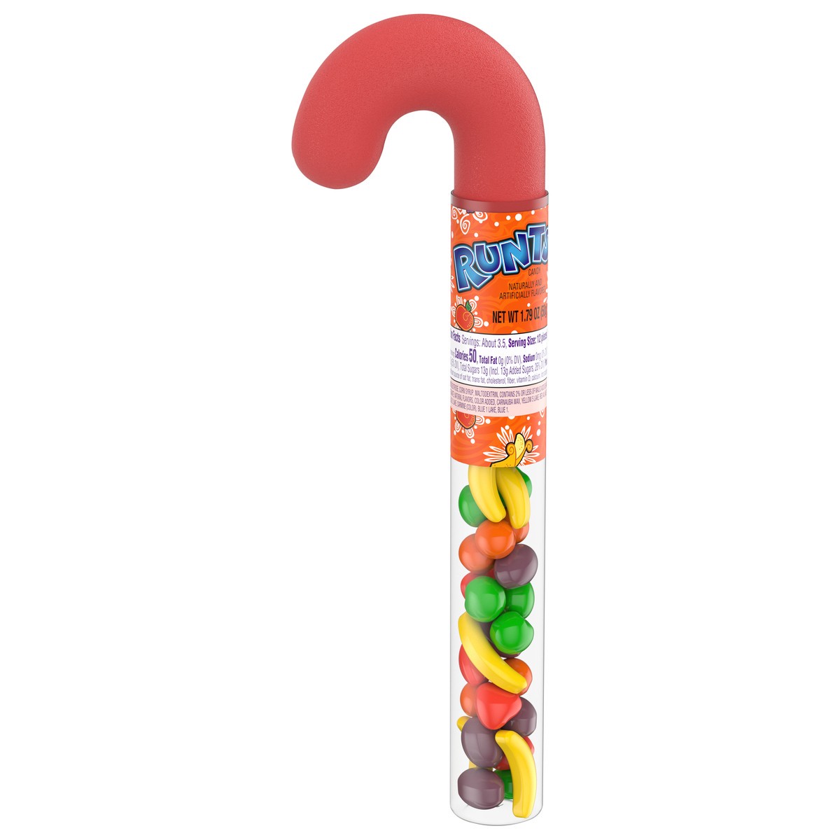 slide 5 of 15, Runts 08312 159255 Holiday Plastic Cane 1.79 oz, 1.79 oz