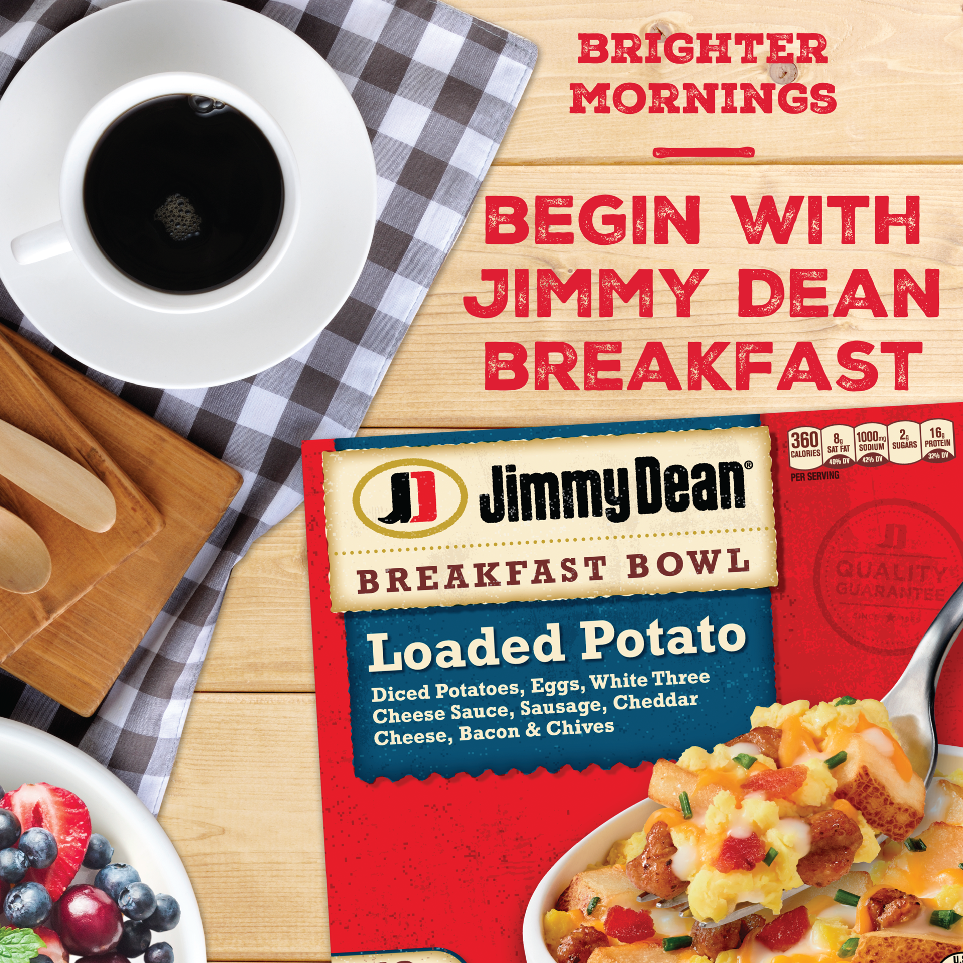 slide 5 of 10, Jimmy Dean Breakfast Bowl, Loaded Potato, Frozen, 7 oz Bowl, 198.45 g