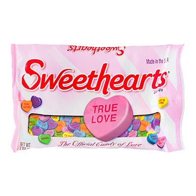 slide 1 of 1, Sweethearts Candy Laydown Bag, 7 oz