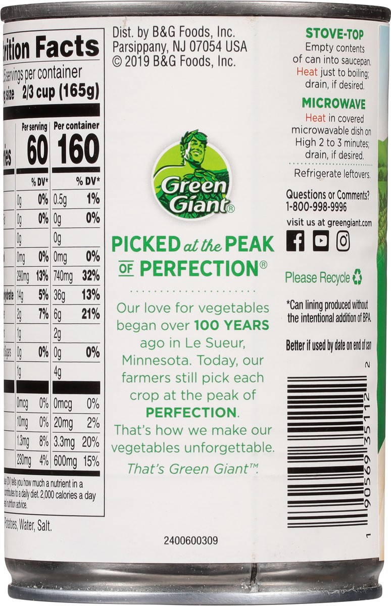 slide 12 of 13, Green Giant Sliced Potatoes 15 oz, 15 oz