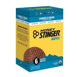 Honey Stinger Cookies & Cream Energy Waffle 6 - 1.06 oz Waffles