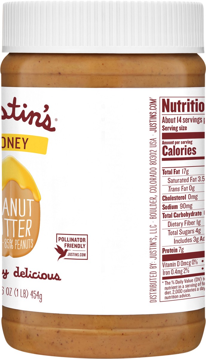 slide 2 of 10, Justin's Honey Peanut Butter- 16 oz, 16 oz