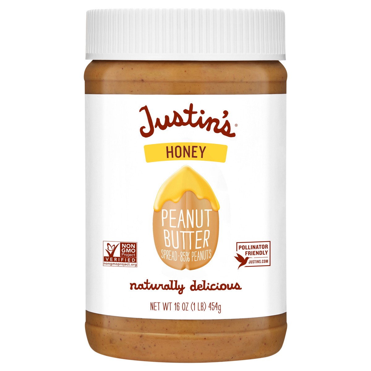 slide 1 of 10, Justin's Honey Peanut Butter- 16 oz, 16 oz
