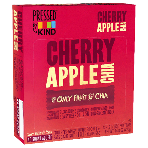 slide 1 of 1, Kind Cherry Apple Chia Bars, 12 ct; 1.2 oz