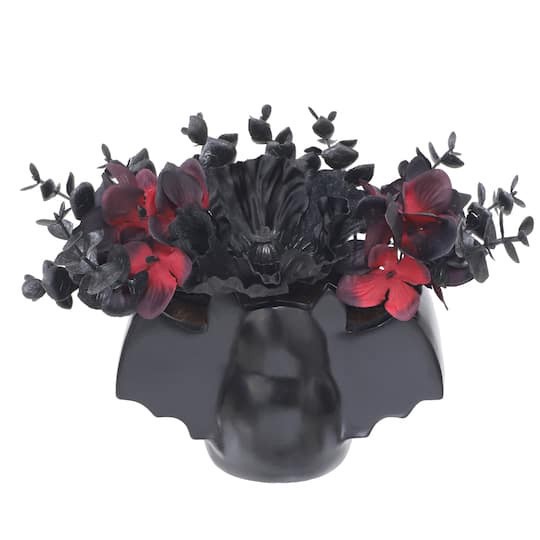 slide 1 of 3, 8" Potted Poppy & Hydrangea In Bat By Ashland, 8 in