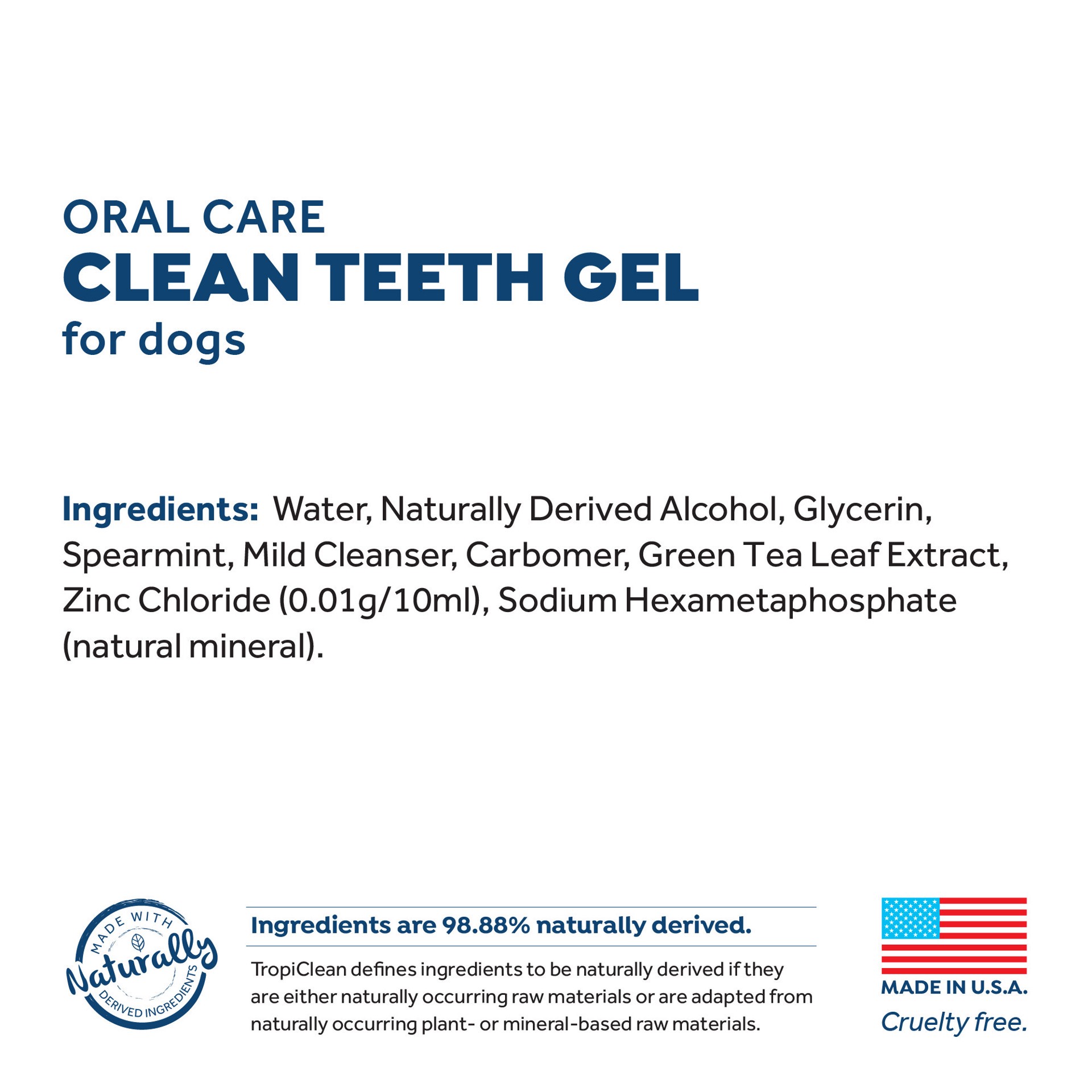 slide 2 of 3, TropiClean Fresh Breath Certified Wellness Collection Vet Strength Oral Care Clean Teeth Gel, 2oz, 2 oz