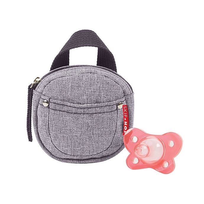 slide 2 of 3, Skip Hop Skip*Hop Pacifier Pocket - Heather Grey, 1 ct