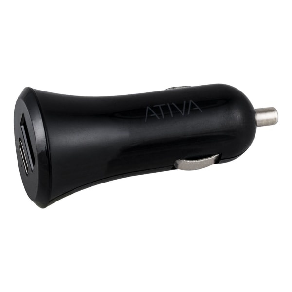 slide 1 of 3, Ativa Dc Charger For Usb Type-A And Usb Type-C Devices, Black, 45869, 1 ct