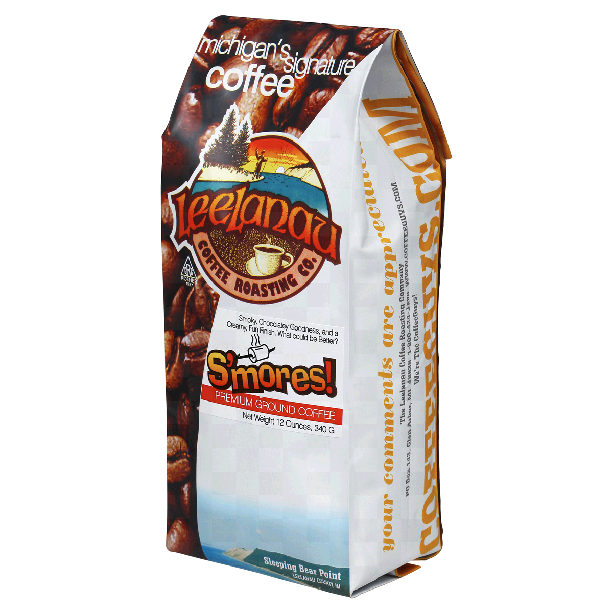 slide 3 of 5, Lennlanau Coffee Roasting Co. Premium Ground Coffee, Smores!, 12 oz