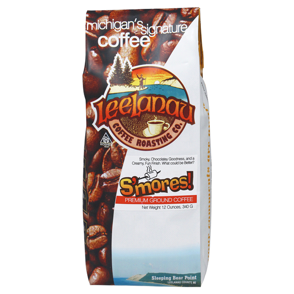 slide 1 of 5, Lennlanau Coffee Roasting Co. Premium Ground Coffee, Smores!, 12 oz