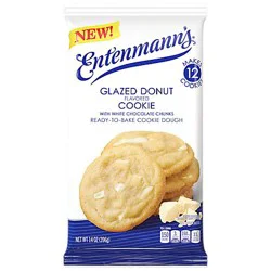 Entenmanns Glazed Donut Cookie Ready To Bake Cookie Dough - 14 OZ