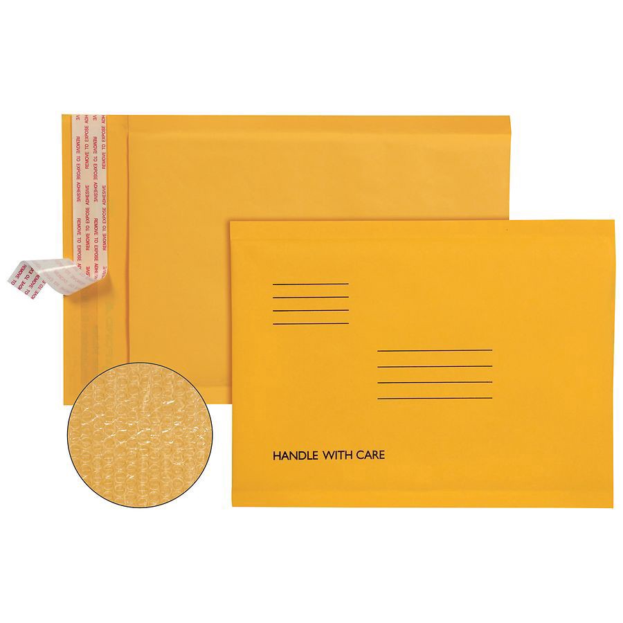 slide 4 of 4, Wexford Bubble Mailer, Brown Kraft, 1 ct