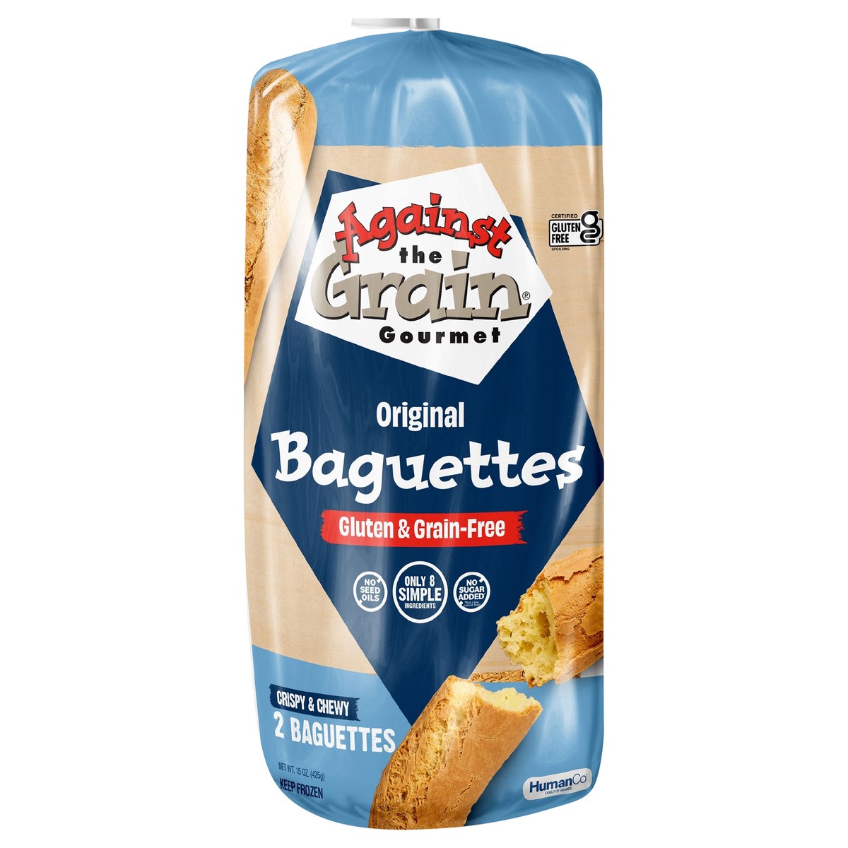 slide 1 of 6, Against the Grain Original Baguettes 15 oz, 2 ct