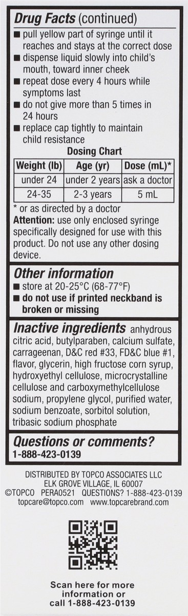 slide 3 of 10, Topcare Infant Pain And Fever Grape, 2 oz