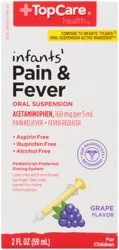 TopCare Infant Pain & Fever Grape Oral Suspension - 2 fl oz