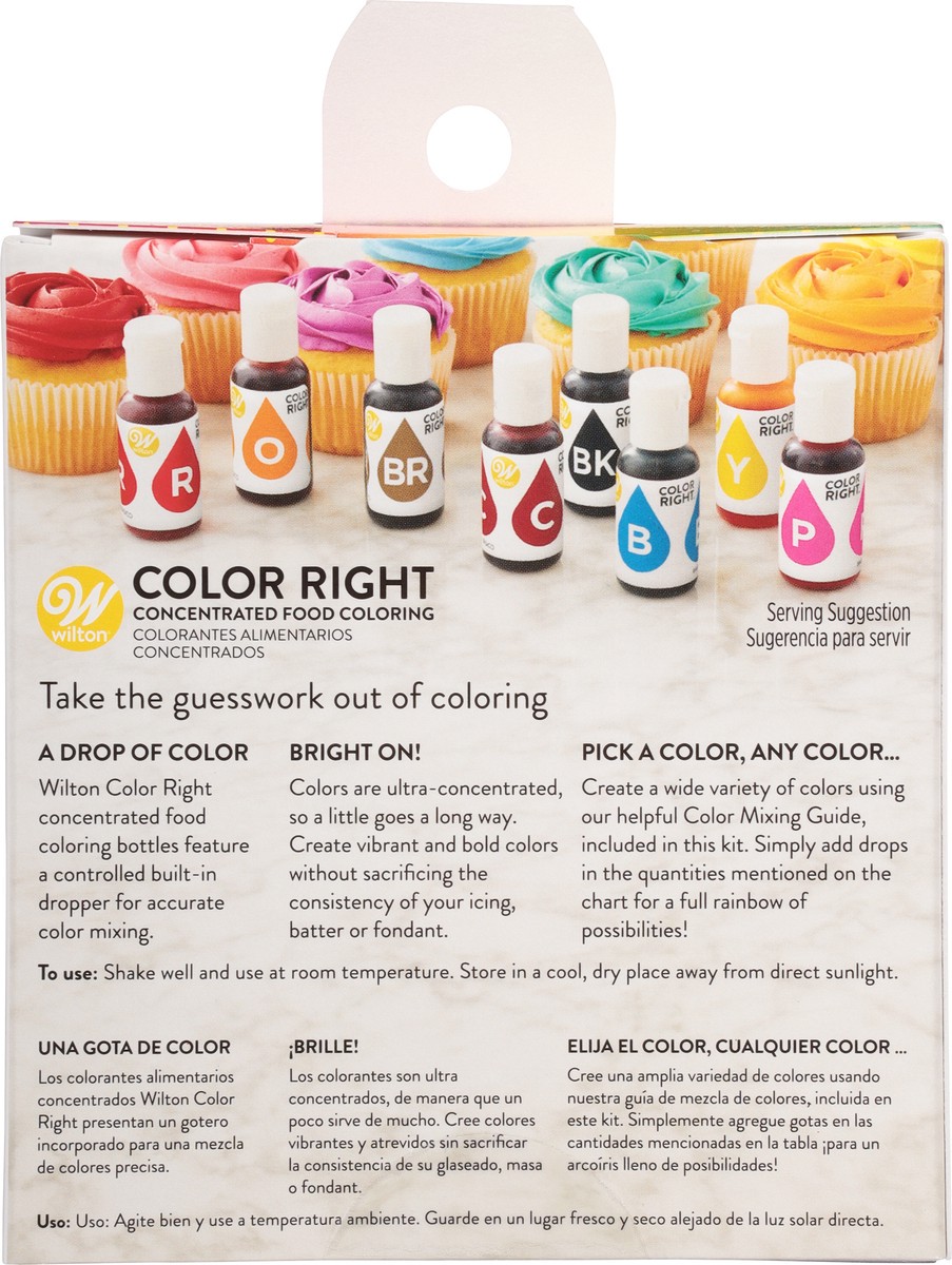 slide 6 of 9, Wilton Color Right Concentrated Food Coloring 8 ea, 8 ct