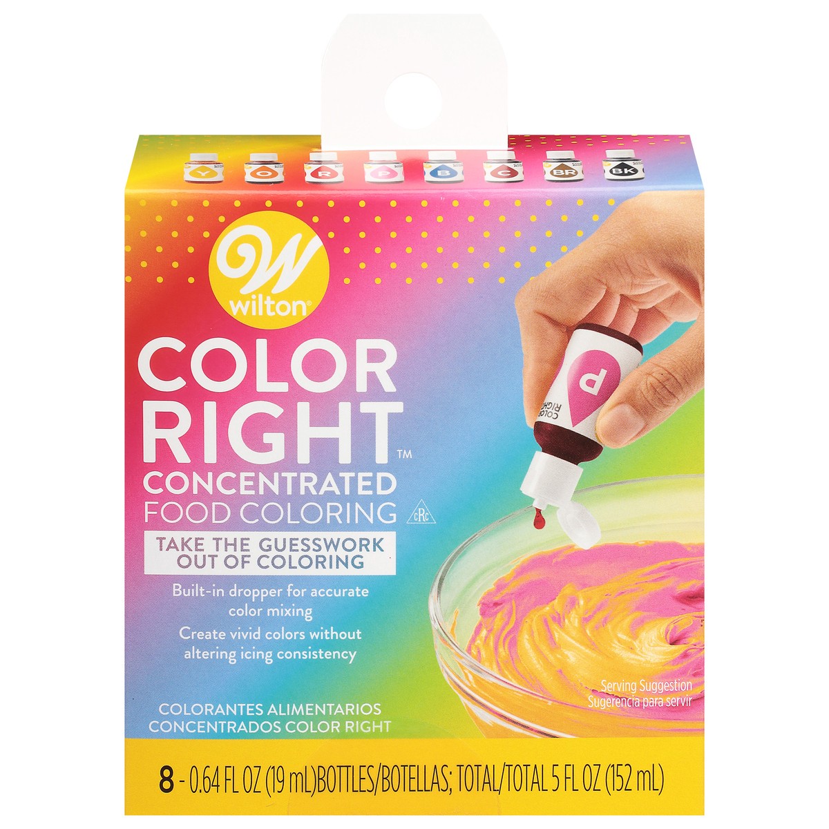 slide 1 of 9, Wilton Color Right Concentrated Food Coloring 8 ea, 8 ct