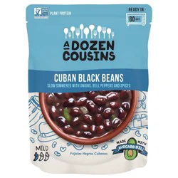 A Dozen Cousins Mild Cuban Black Beans 10 oz