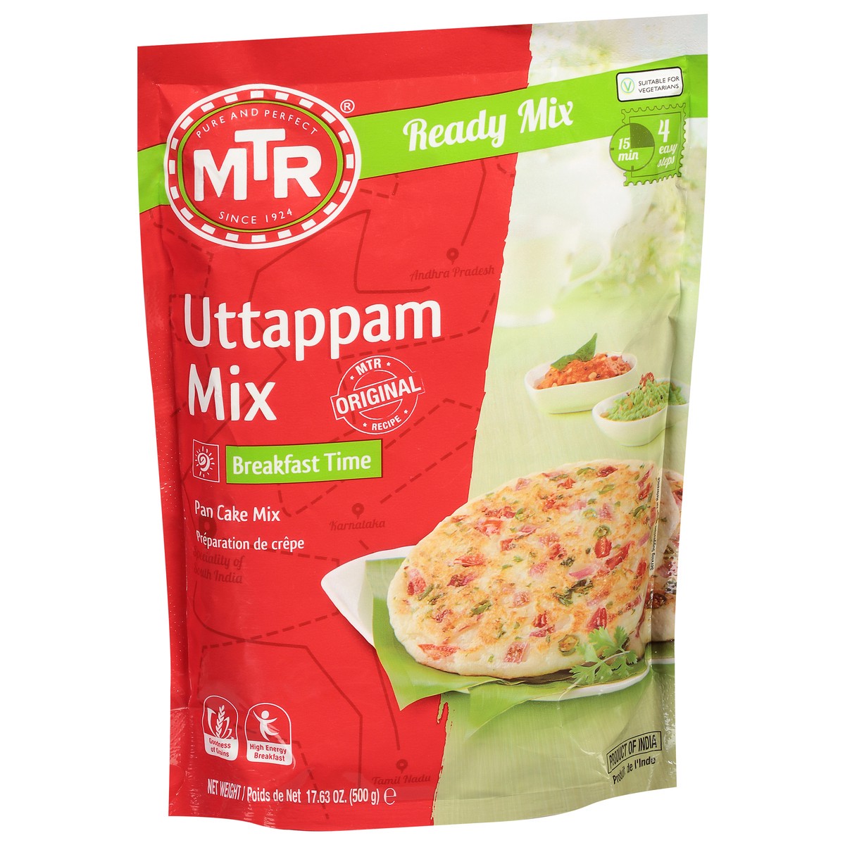 slide 8 of 13, Mtr Uttappam Mix 17.63 oz, 17.8