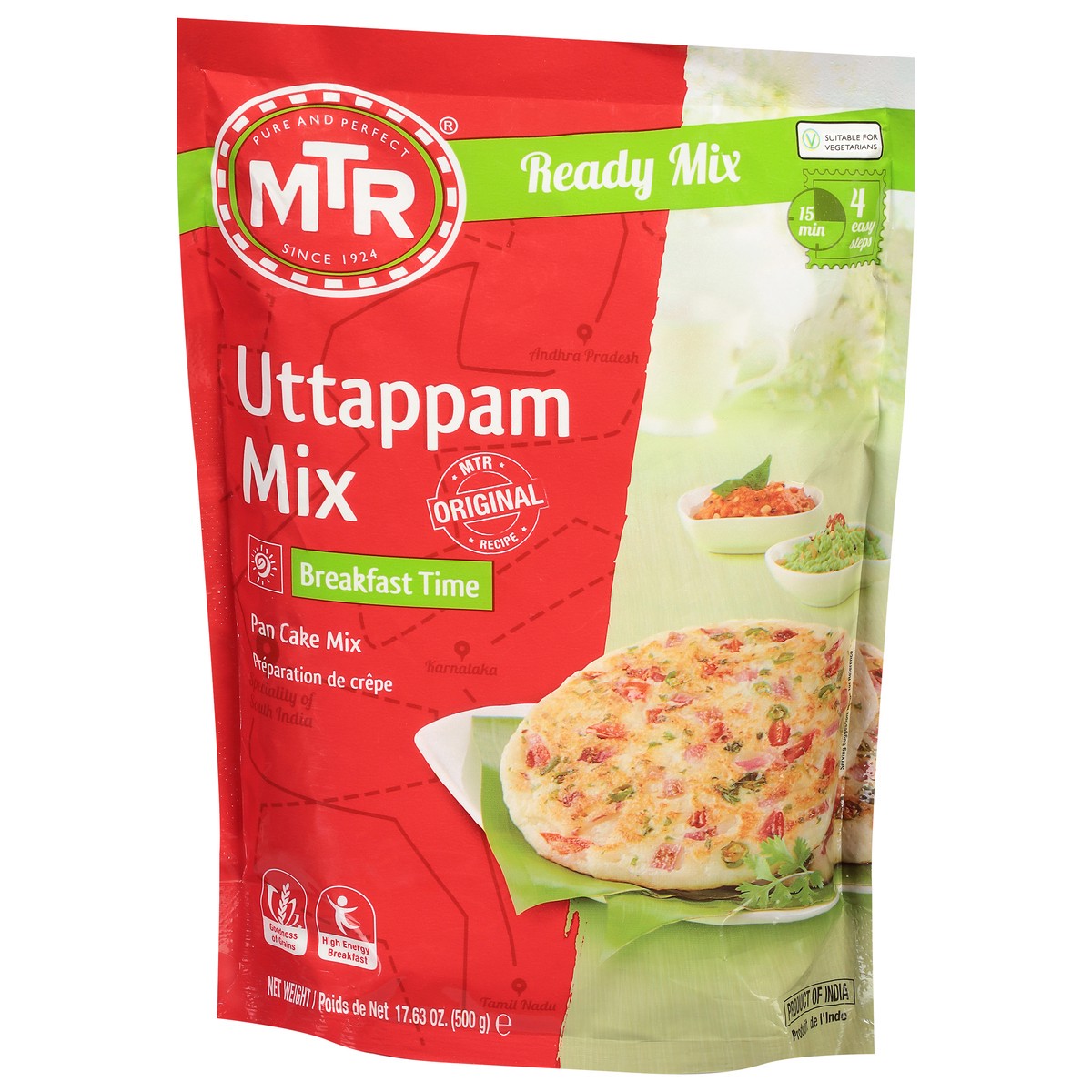 slide 13 of 13, Mtr Uttappam Mix 17.63 oz, 17.8