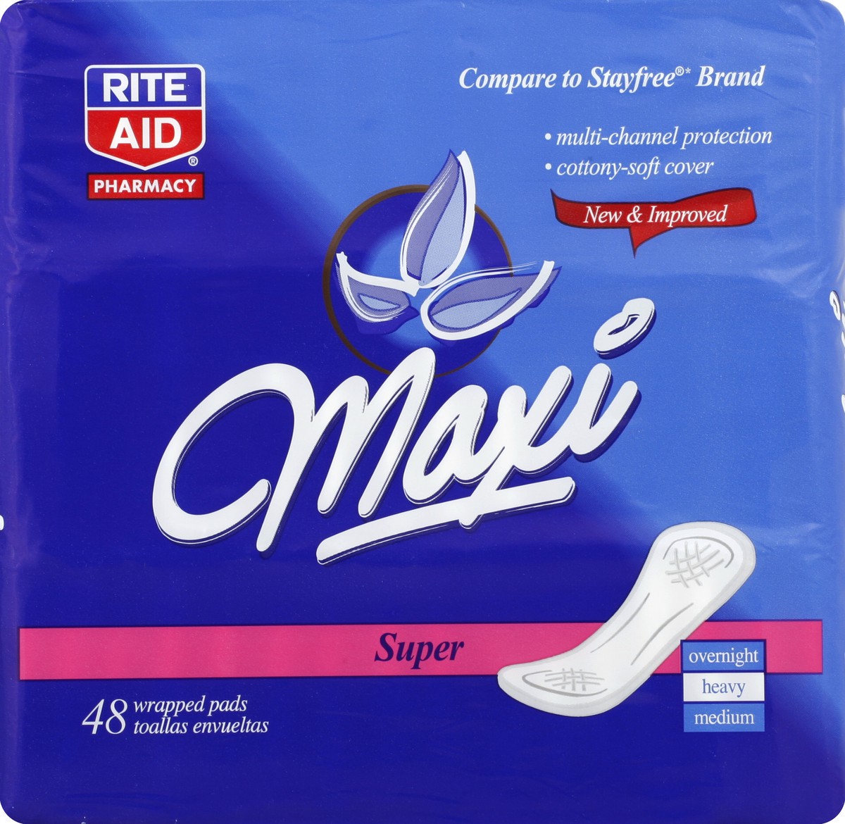 slide 6 of 6, Rite Aid Ra Maxi Sup Mult Chan, 48 ct