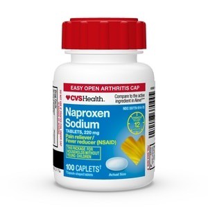 slide 1 of 1, Cvs Health Naproxen Sodium Tablets, 220 Mg, All Day Pain Relief/Fever Reducer, 100 Ct, 100 ct; 220 mg