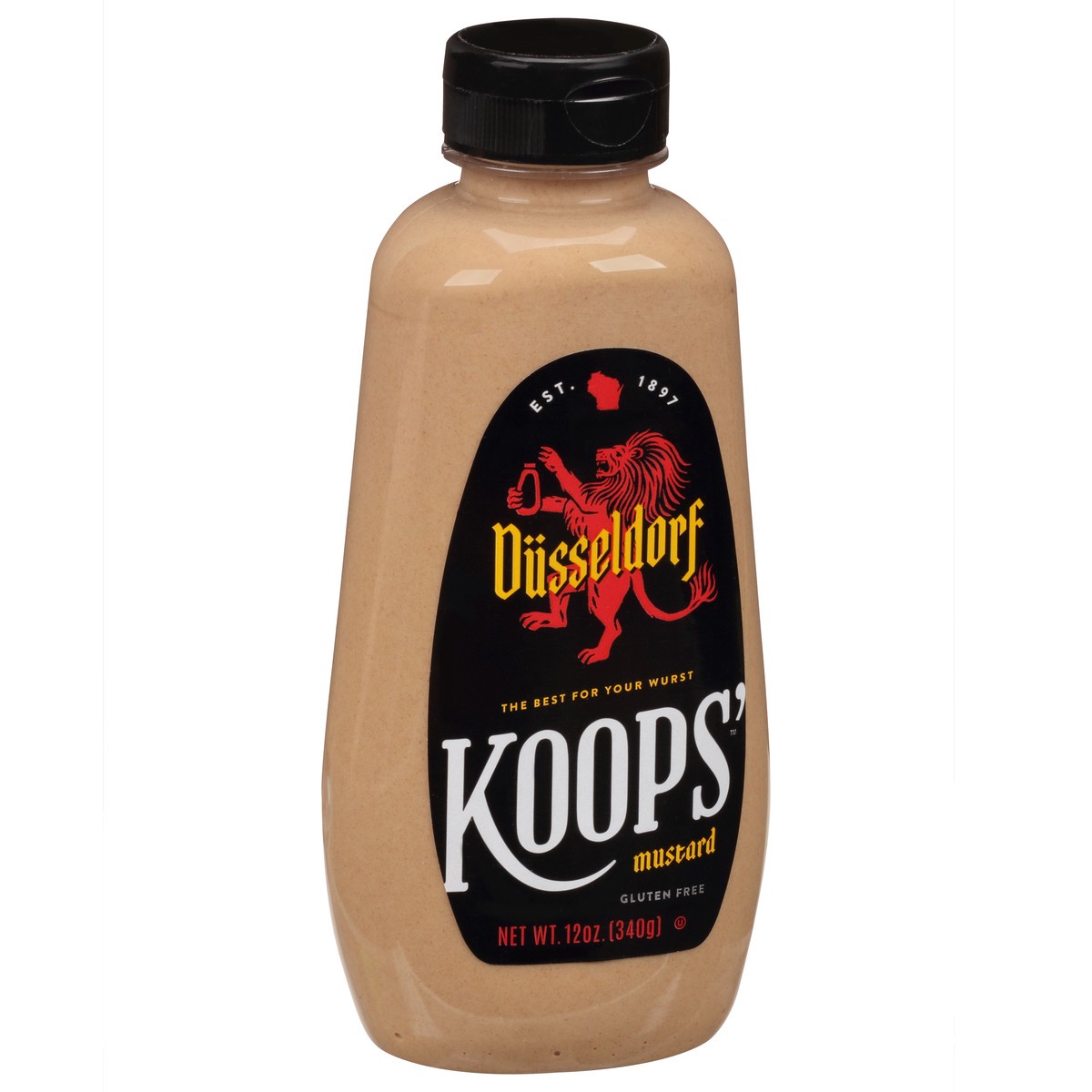 slide 5 of 13, Koops' Mustard Dusseldorf Bratwurst Mustard, 12 oz