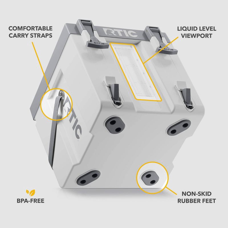 slide 2 of 7, RTIC Outdoors Halftime 12qt Hard Sided Cooler - White, 12 qt
