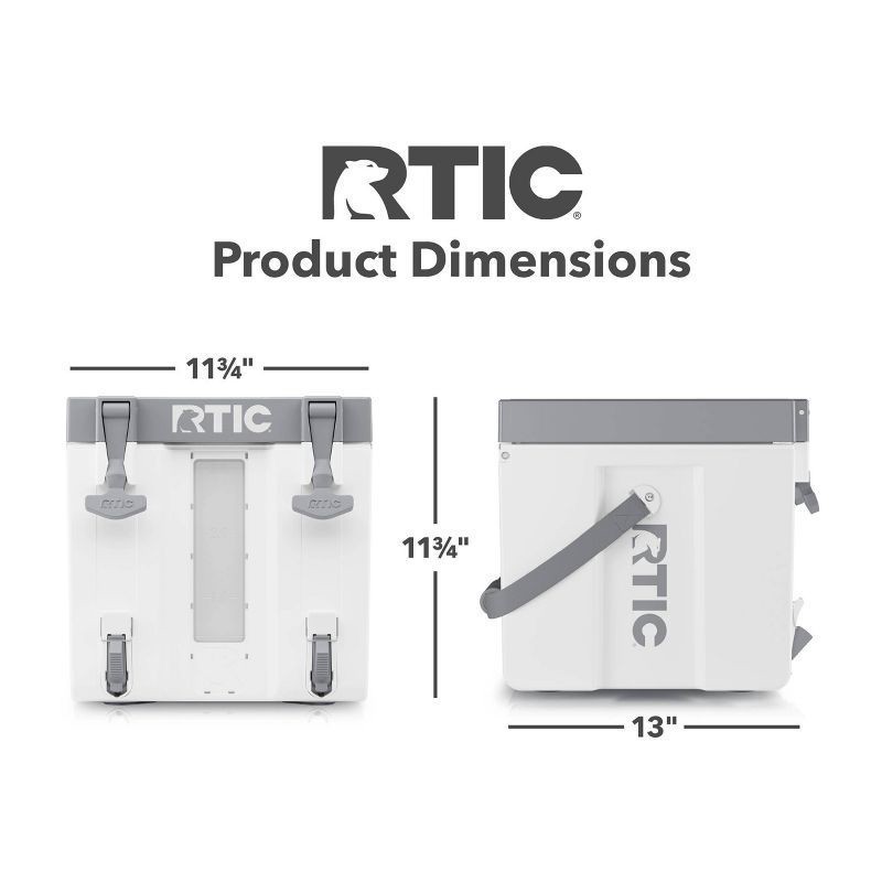 slide 3 of 7, RTIC Outdoors Halftime 12qt Hard Sided Cooler - White, 12 qt