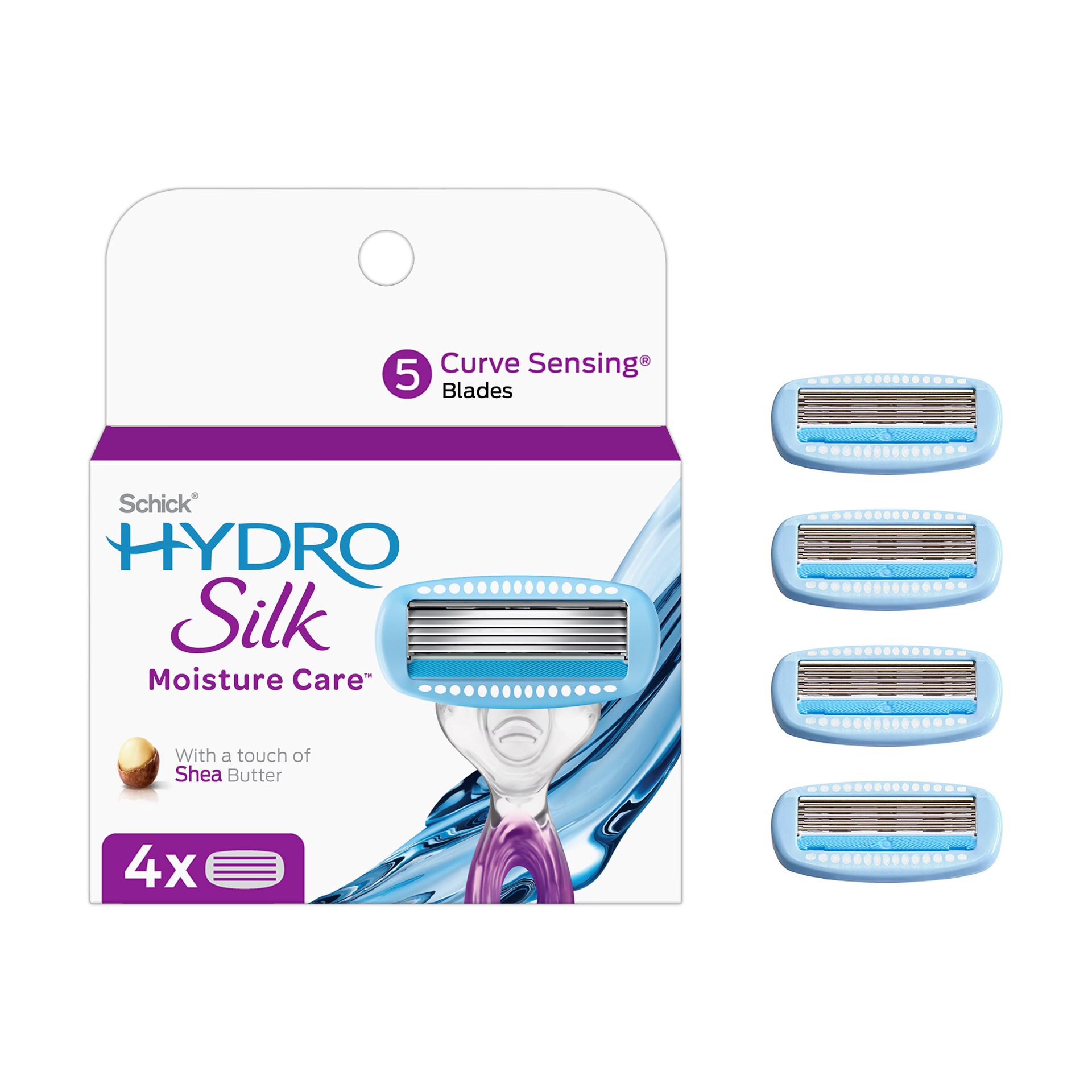 slide 8 of 9, Schick Hydro Silk Women's Shower Ready Refill Razor Blades - 4 Count, 4 ct