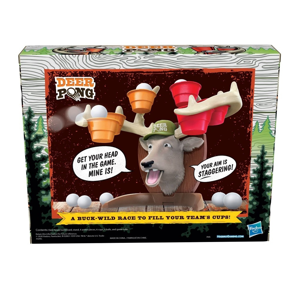 slide 2 of 10, Hasbro Gaming Deer Pong Talking Deer Family Game, 1 ct