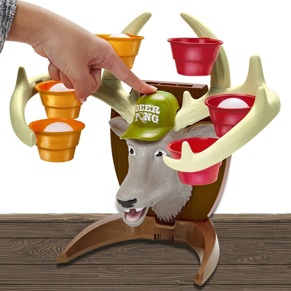 slide 5 of 10, Hasbro Gaming Deer Pong Talking Deer Family Game, 1 ct