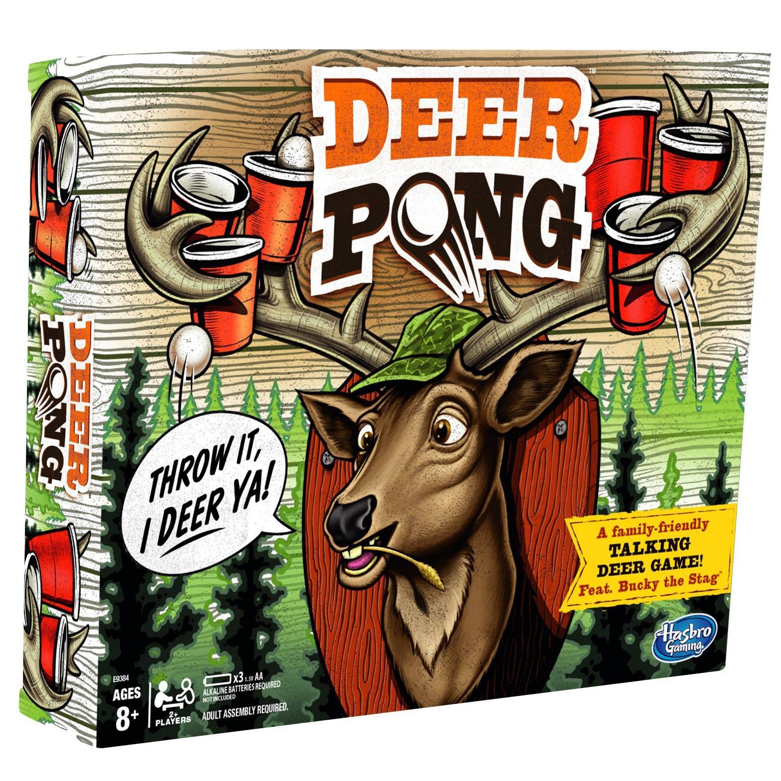 slide 1 of 10, Hasbro Gaming Deer Pong Talking Deer Family Game, 1 ct