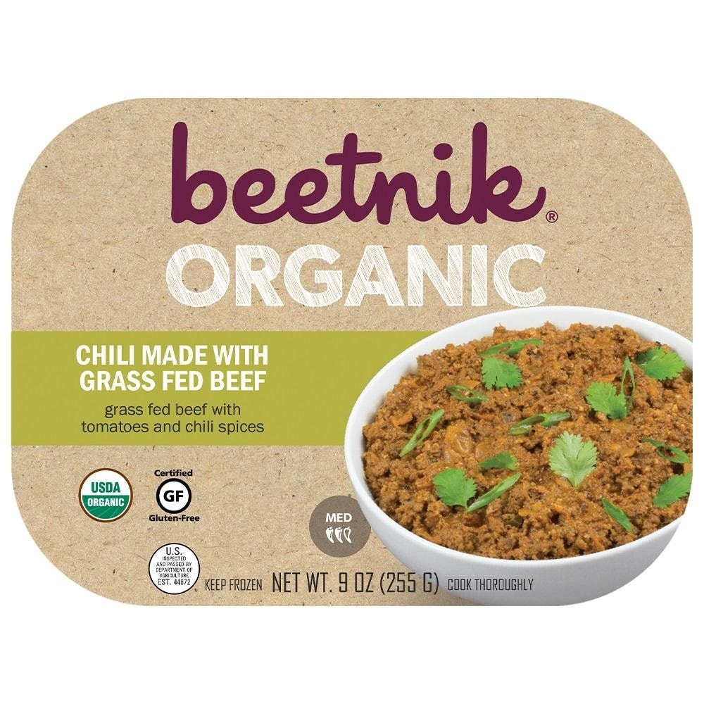 slide 1 of 1, Beetnik Organic Chili Made With Grass Fed Beef, 9 oz