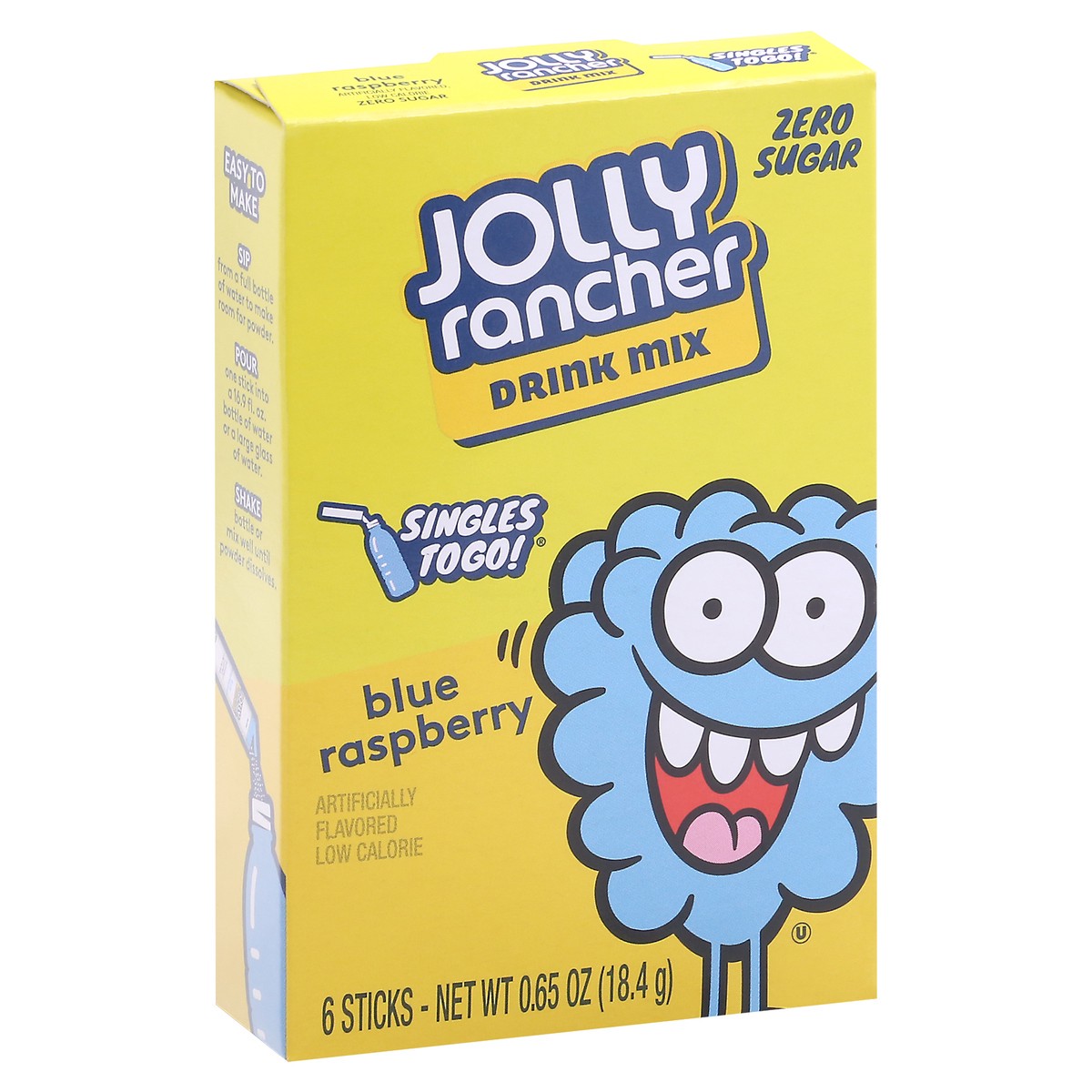 slide 5 of 13, Jolly Rancher Zero Sugar 6 Pack Blue Raspberry Drink Mix 6 ea - 6 ct, 6 ct
