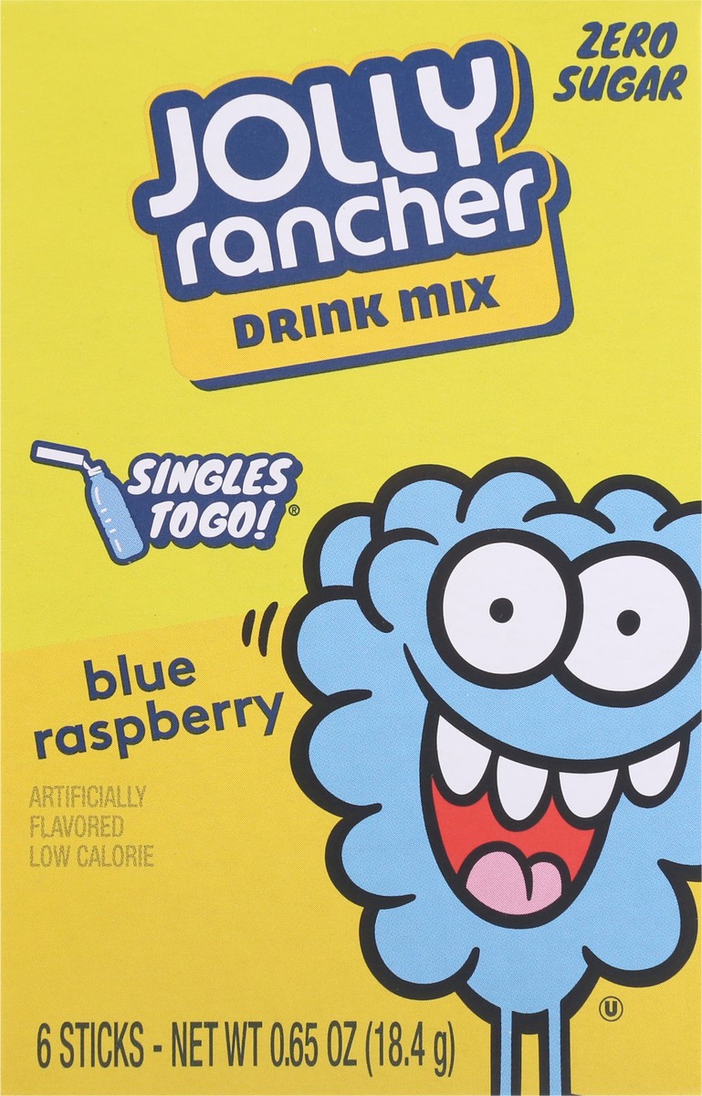slide 8 of 13, Jolly Rancher Zero Sugar 6 Pack Blue Raspberry Drink Mix 6 ea - 6 ct, 6 ct