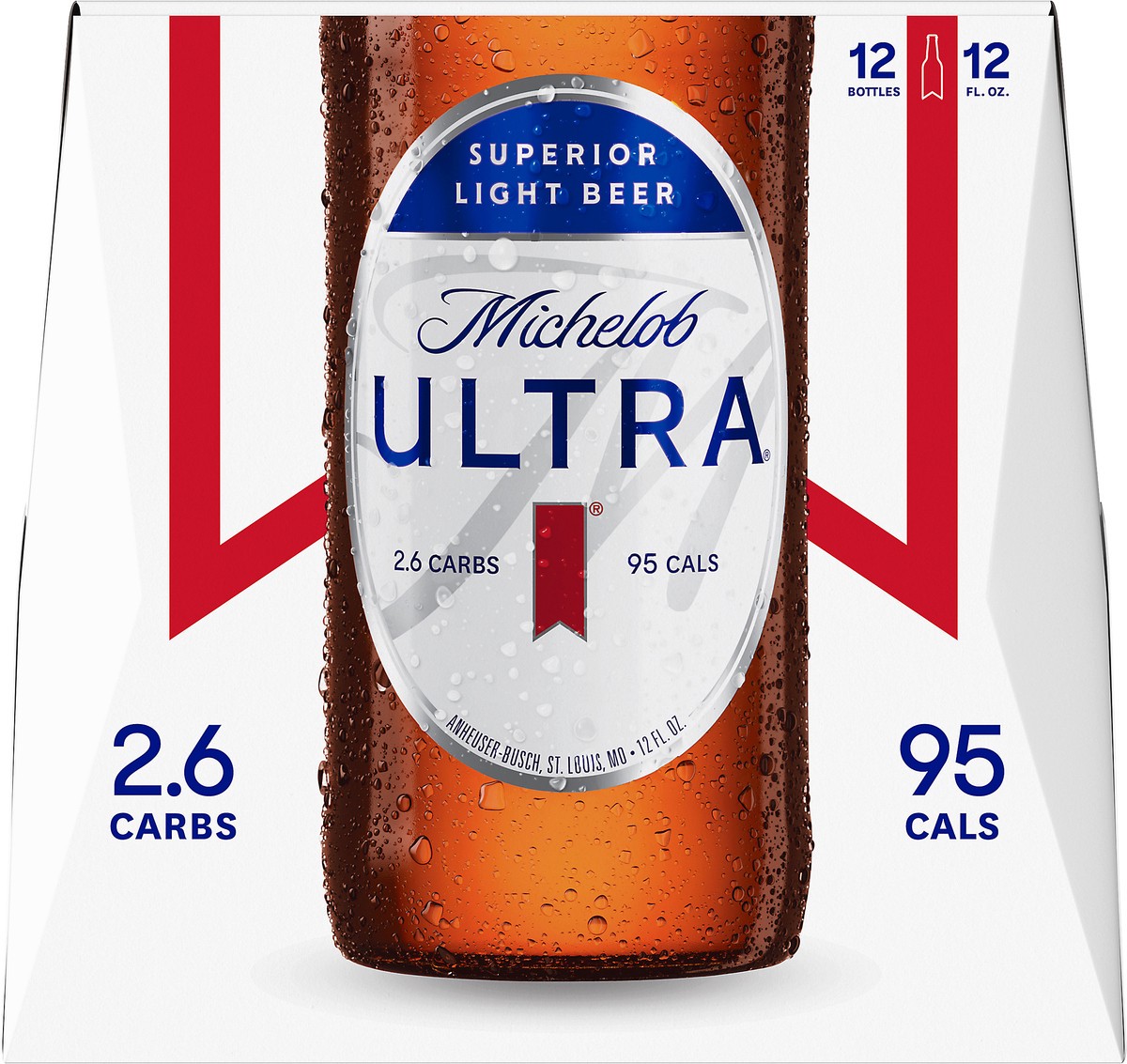 slide 5 of 9, Michelob ULTRA Light Beer, 12 Pack Beer, 12 FL OZ Bottles, 144 fl oz