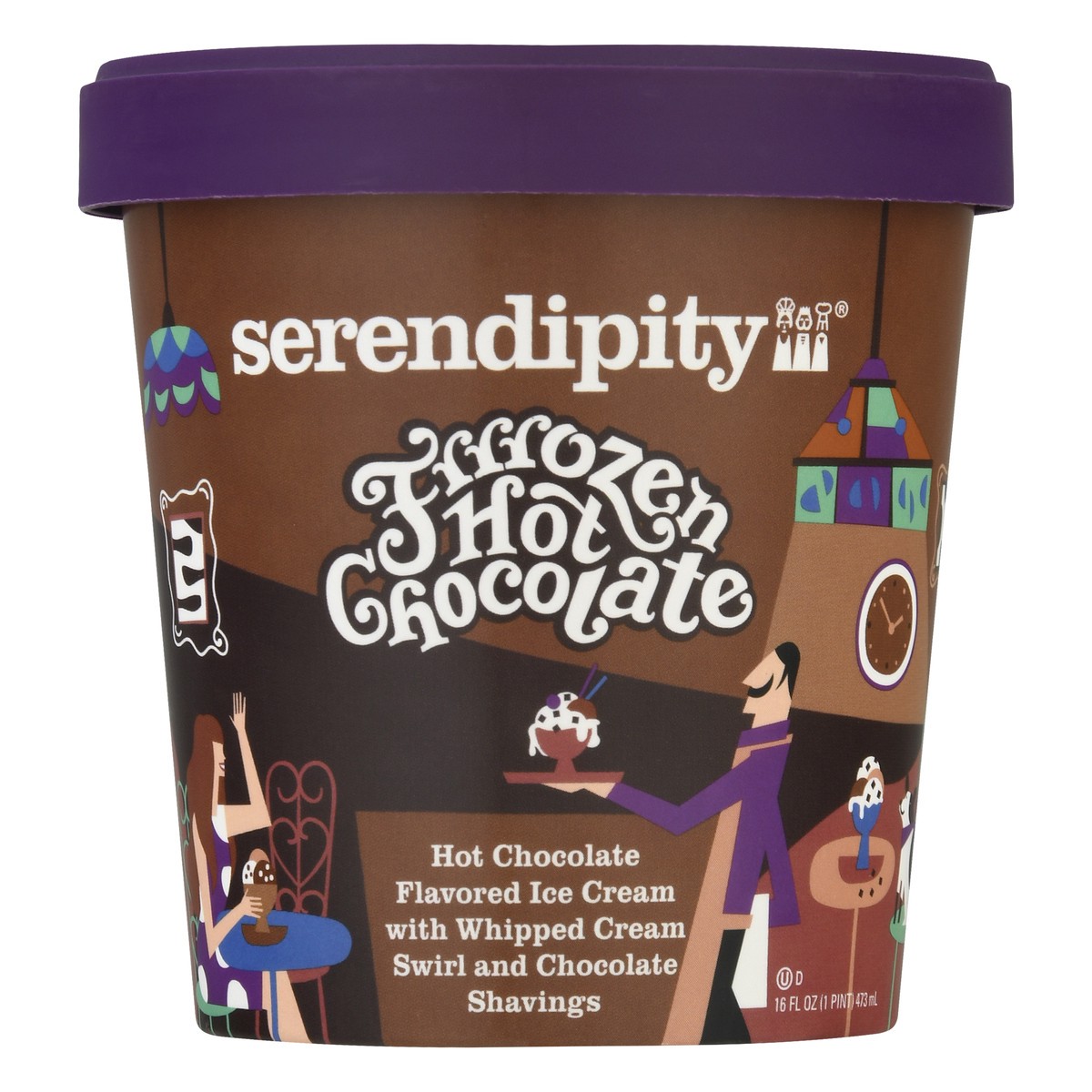 slide 7 of 13, Serendipity Frozen Hot Chocolate Ice Cream 16 oz, 16 oz