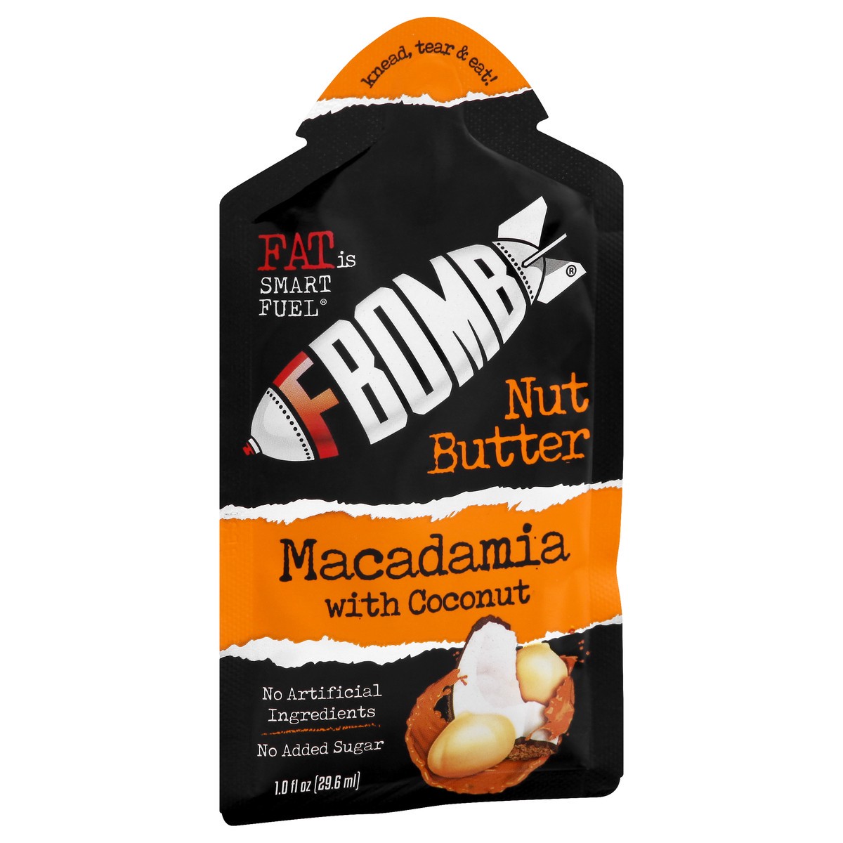 slide 8 of 13, FBOMB Macadamia with Coconut Nut Butter 1 oz, 1 oz